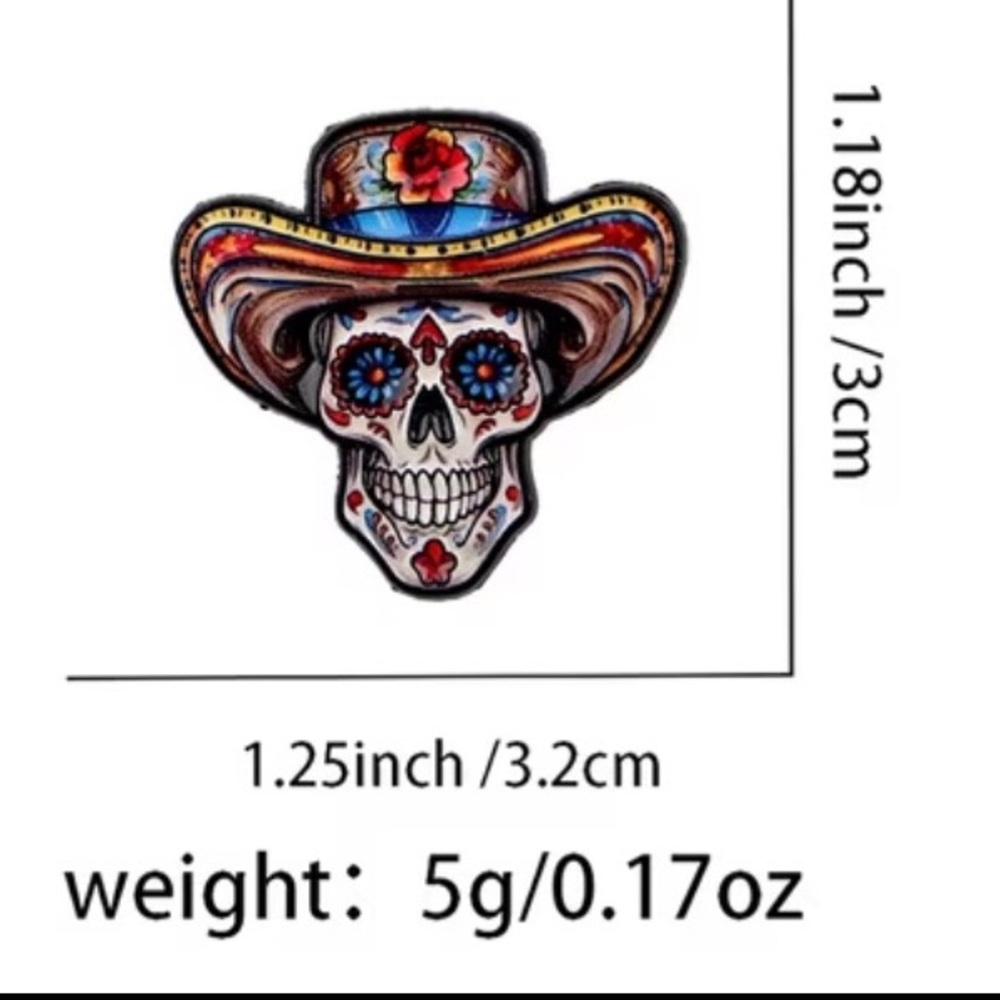 🔥NEW Skull pin - Picture 3 of 3